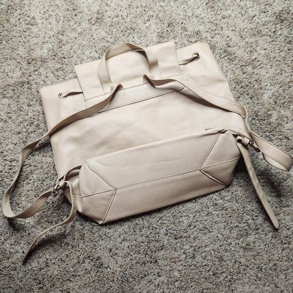 Kenneth Cole Tan Beige Backpack Purse - Picture 7 of 10